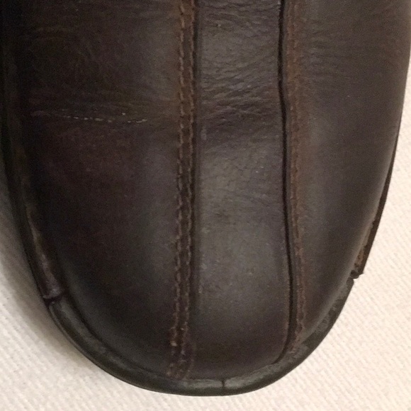 Men’s ECCO Brown Lace Ups sz 9-1/2 - Picture 7 of 12